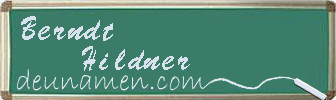 Berndt Hildner Visitenkarte